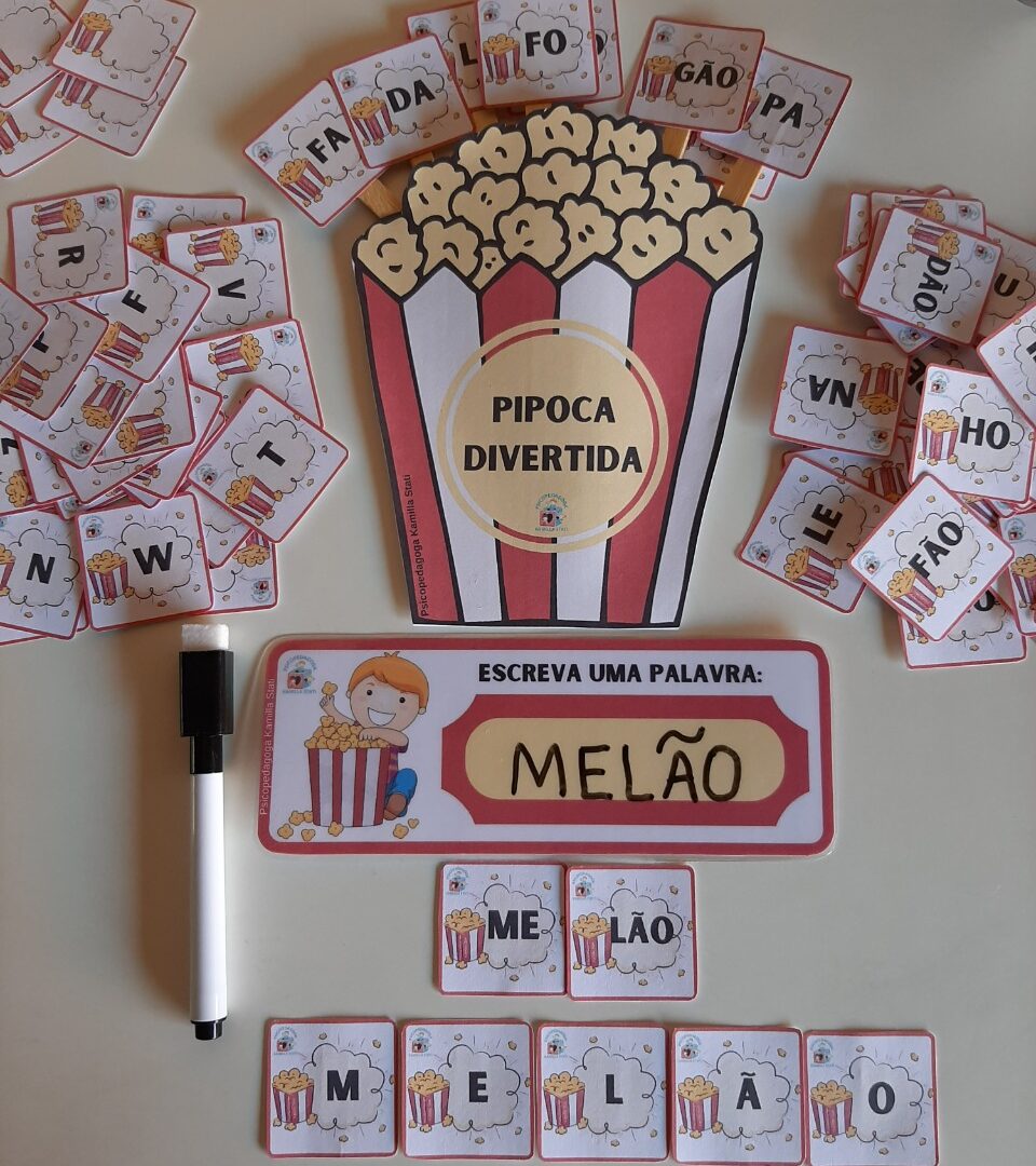 Pipoca divertida: formação de palavras