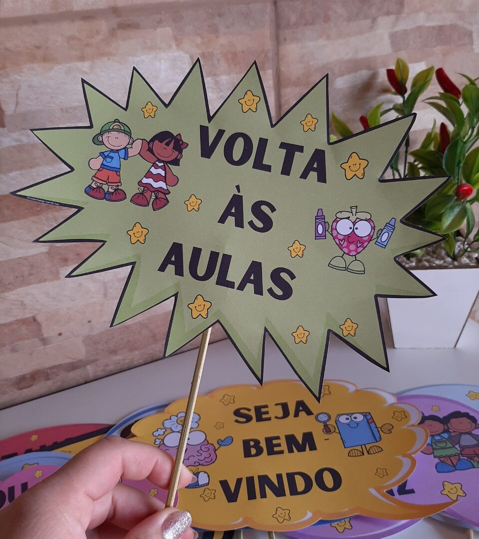 Plaquinhas volta ás aulas