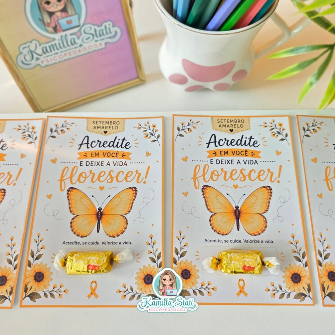 Cartão Setembro Amarelo: acredite em você