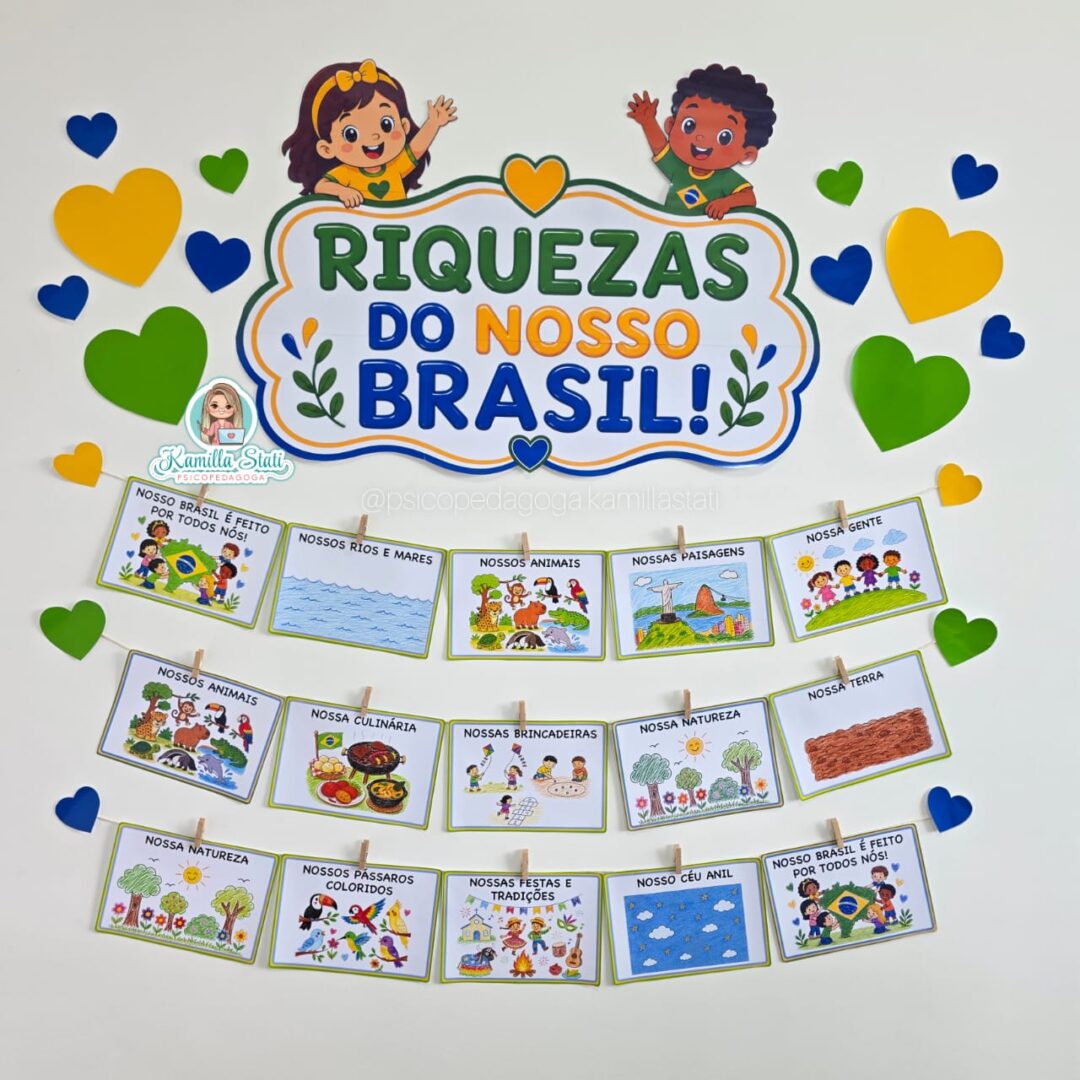 Mural de atividades Riquezas do nosso Brasil