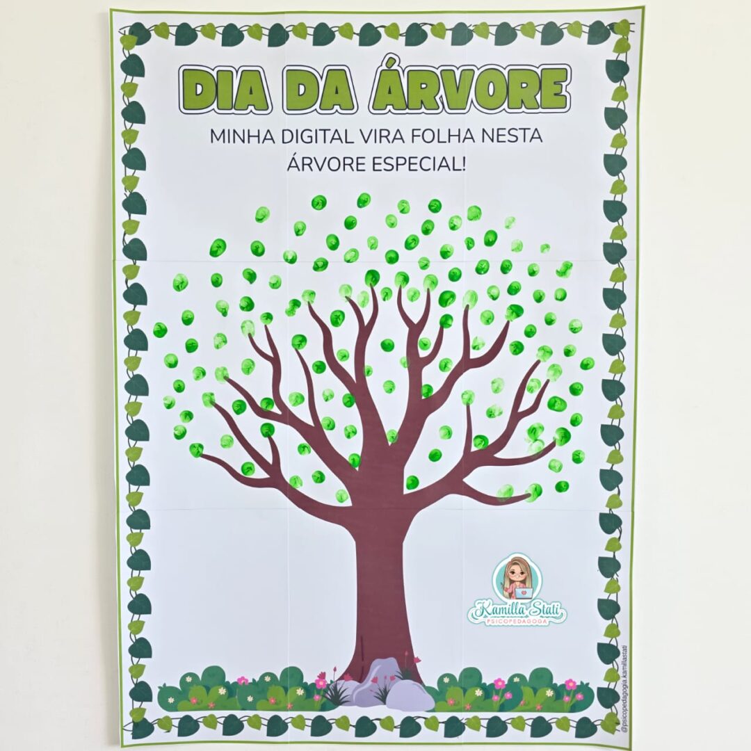 Mural dos dedinhos dia da árvore 2