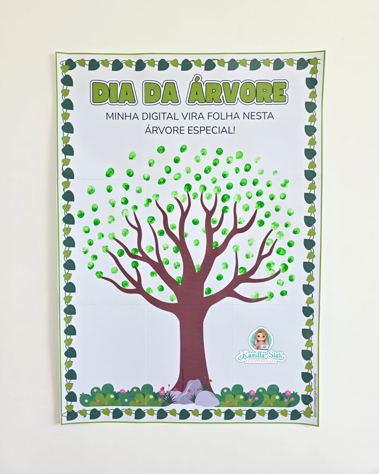 Mural dos dedinhos dia da árvore 2