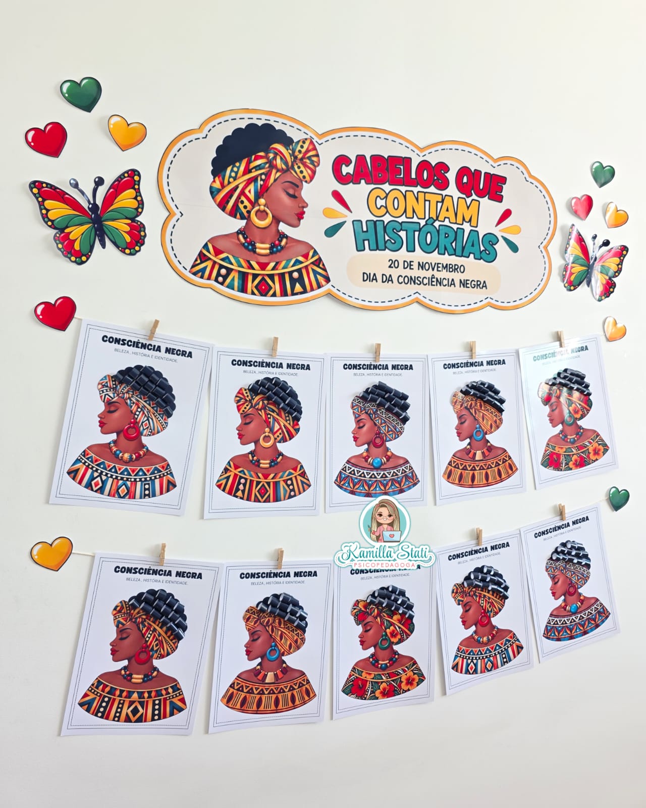 Mural de atividades consciência negra: cabelos que contam histórias - Imagem 2