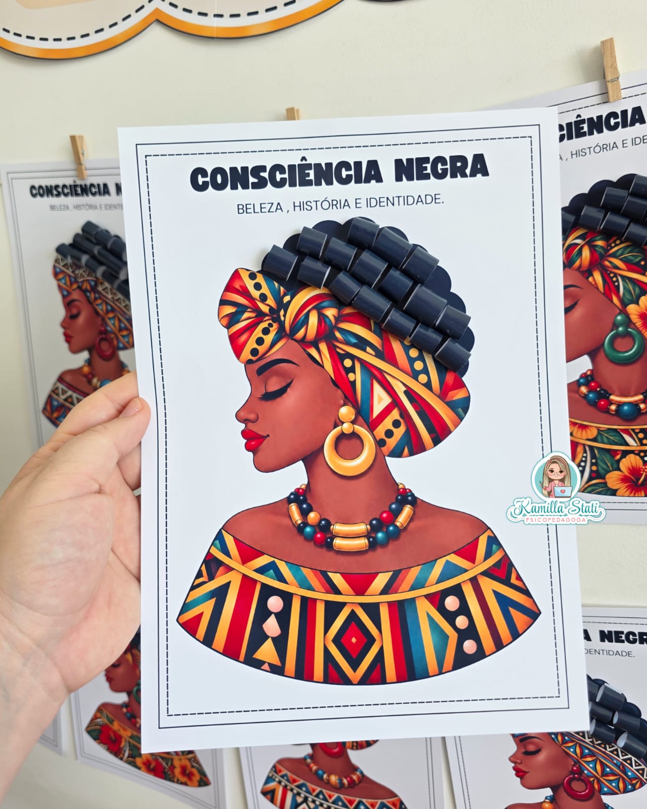 Mural de atividades consciência negra: cabelos que contam histórias - Imagem 5
