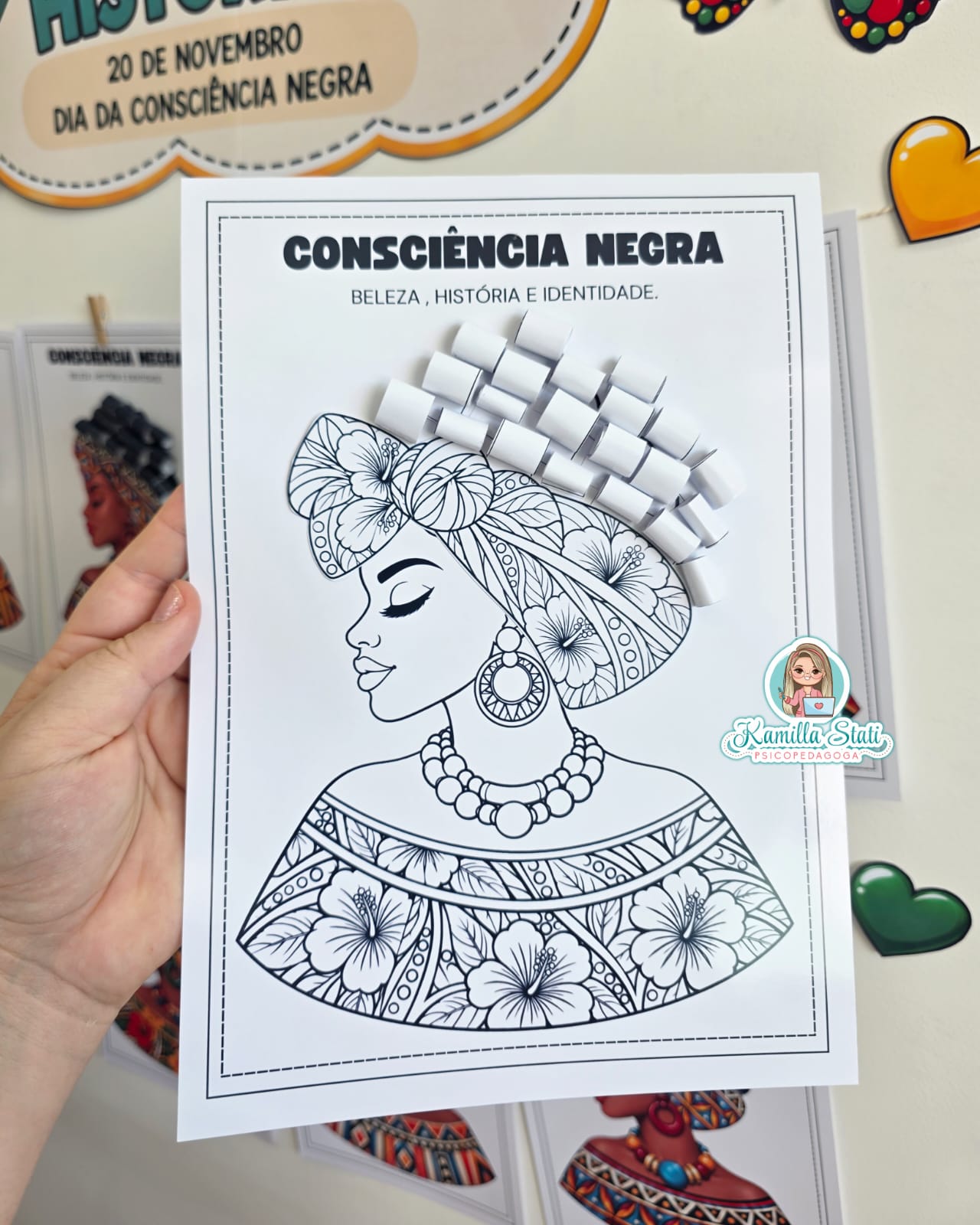 Mural de atividades consciência negra: cabelos que contam histórias - Imagem 6