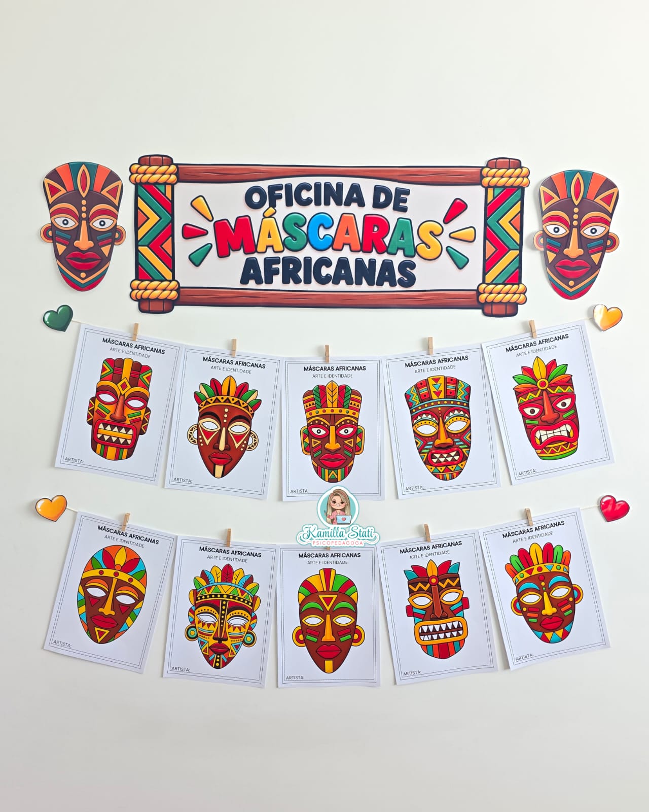 Oficina de máscaras africanas