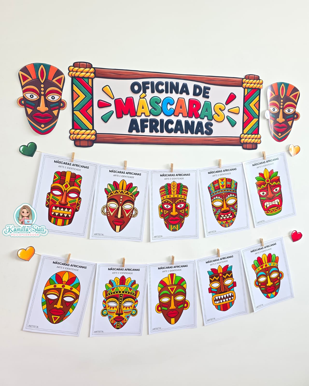 Oficina de máscaras africanas - Imagem 2