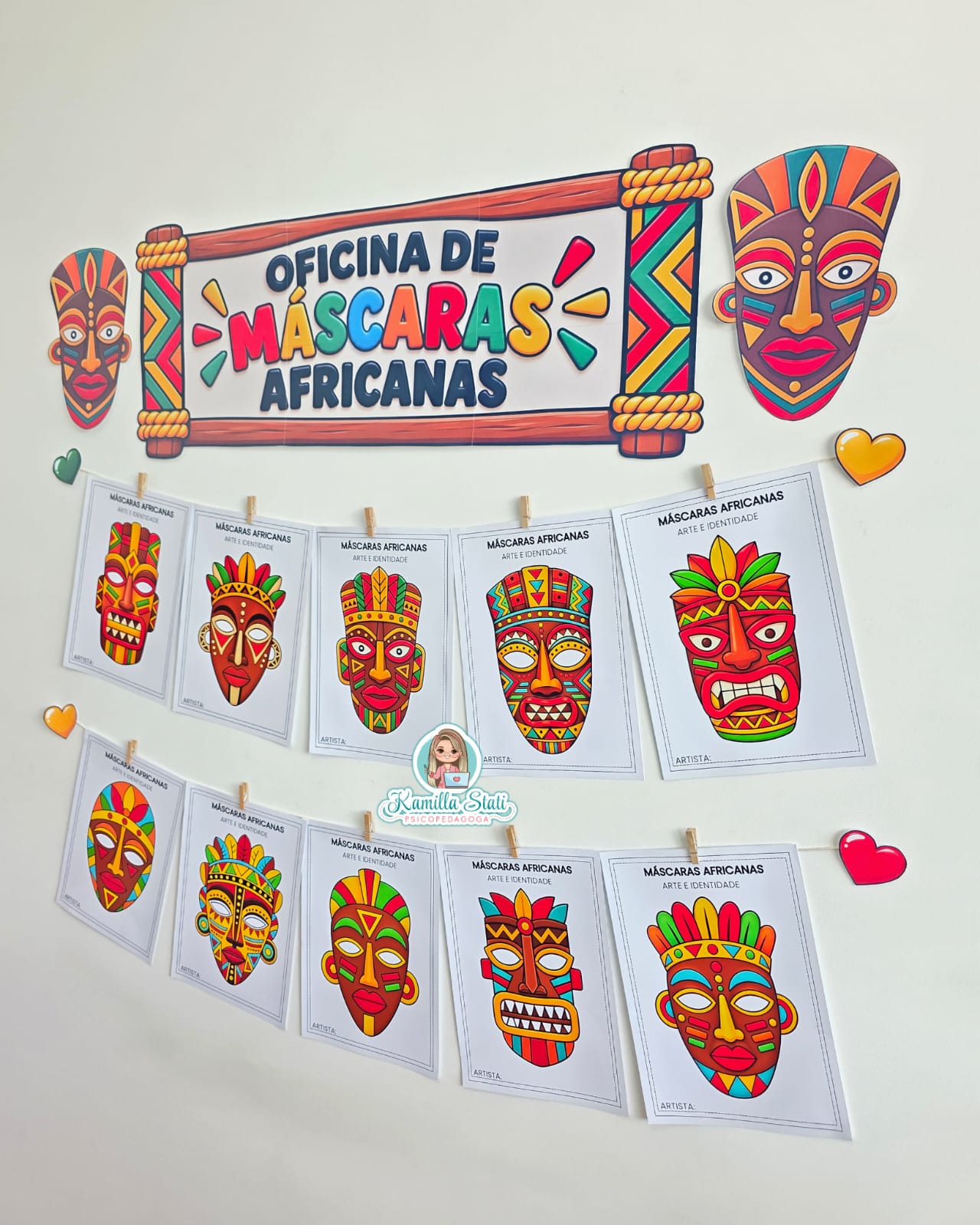 Oficina de máscaras africanas - Imagem 3
