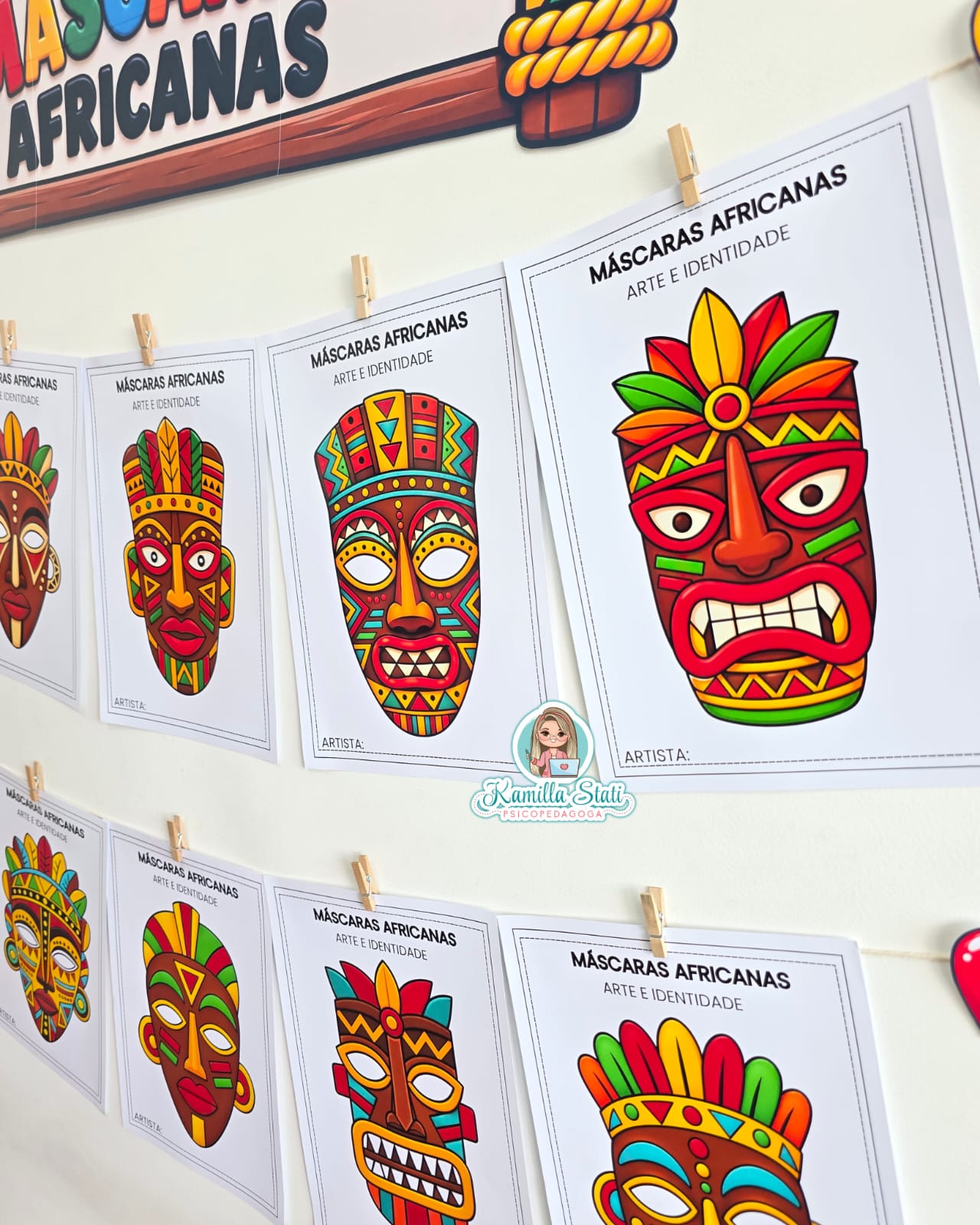 Oficina de máscaras africanas - Imagem 4