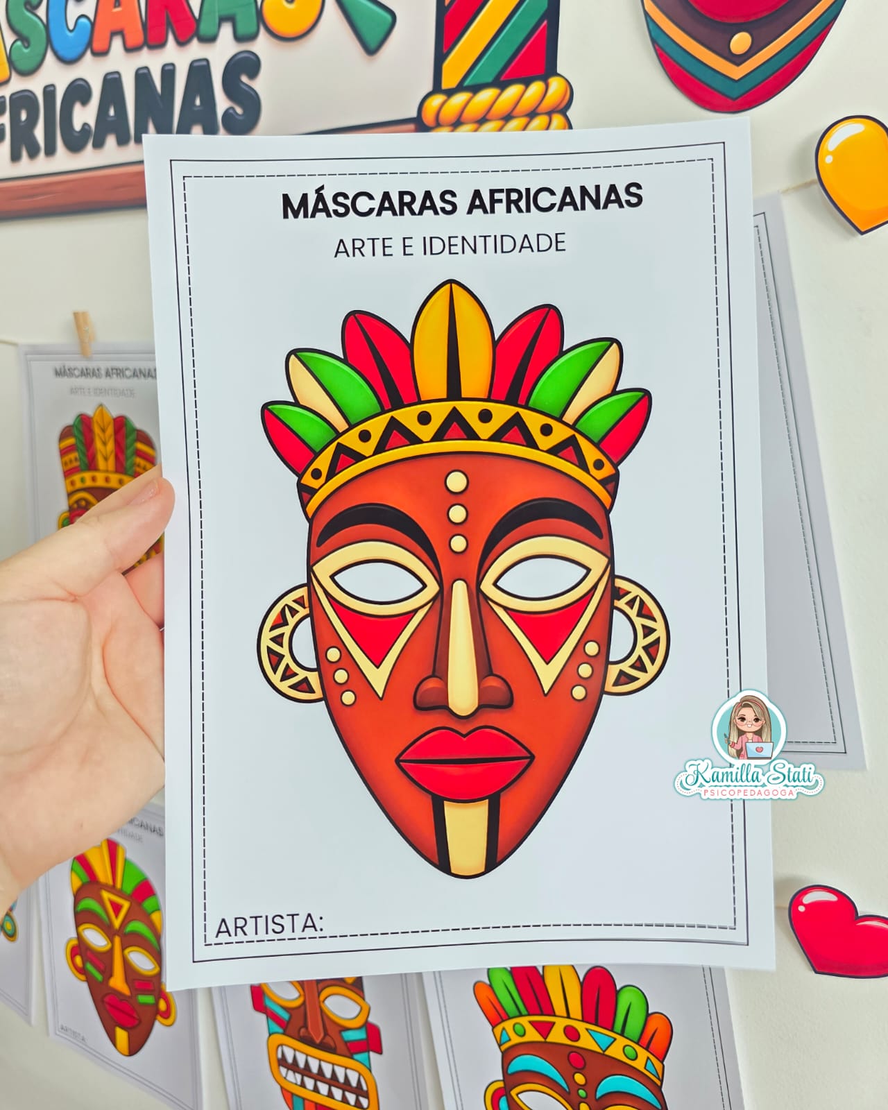 Oficina de máscaras africanas - Imagem 6