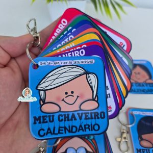 Chaveiro calendário 2026 rostinhos 5