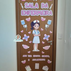 Decoração de porta sala da enfermeira 1