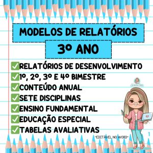 Modelos de relatórios 3º ano 1