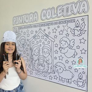 Pintura coletiva Natal Cristão 2