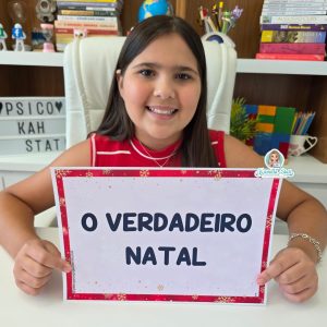 Plaquinhas para apresentação o verdadeiro Natal 1